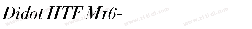 Didot HTF M16字体转换
